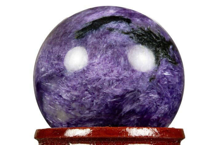 Polished Purple Charoite Sphere - Siberia #323482